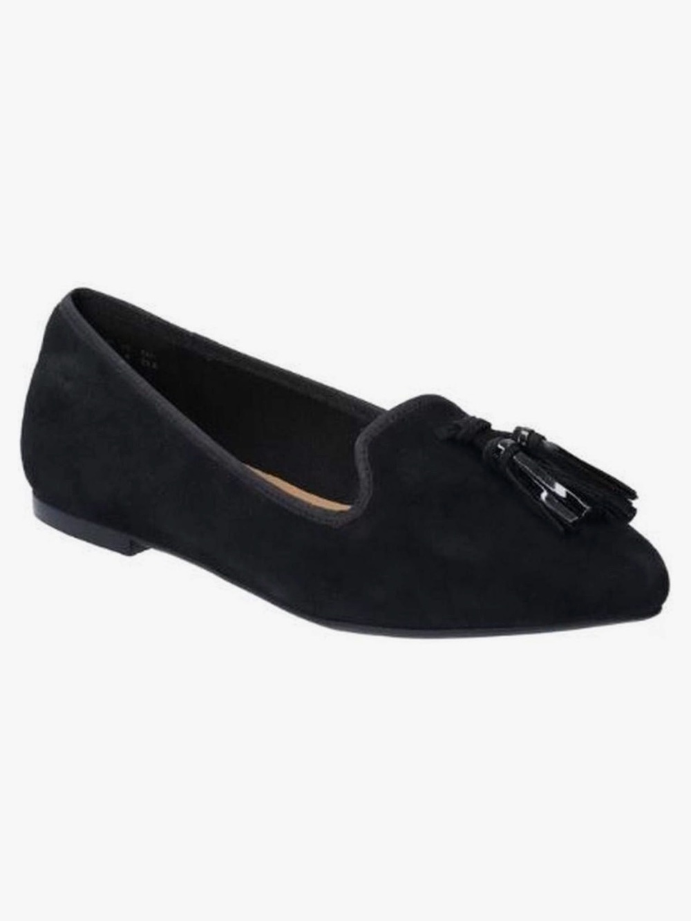 Hush Puppies Womens Tassel Loafer Flat Slip On Lightweight Black Sz 9.5 M
